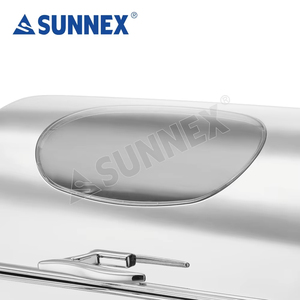 Sunnex Buffetware de taille réelle avec couvercle roulant 8.5ltr Chafer pour hôtel et restaurant avec grande fenêtre visible Chafing Dish - Product Image 4