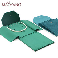 Boîte cadeau de luxe, sac de rangement pour bijoux, sac multifonctionnel pour boucles d'oreilles, bagues, pendentifs, sac de présentation de bijoux, pochette pliable pour collier