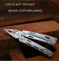 GHK Pince multi-outils pliante 16 en 1 pour la survie d'urgence en plein air avec gros ciseaux et tournevis Petite quantité minimale de commande personnalisable OEM