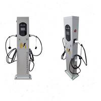 XUDIANTONG Nouvelle station de recharge double pour véhicules électriques 7KW-44KW Type2 GBT murale avec équilibrage de charge via application