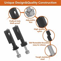 Kit de montage universel pour planches de récupération MaxTrax MKII, 4 broches de sécurité, rotation à 360 degrés, OLIVER