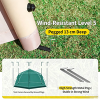 Tente gonflable entièrement automatique pour le camping, imperméable, en tissu Oxford renforcé et épaissi, portable, pour la famille, 4 saisons, grande taille