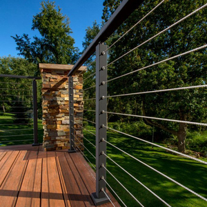 Sistema de barandilla de <span class=keywords><strong>cable</strong></span> de acero inoxidable 316, poste de barandilla de <span class=keywords><strong>cable</strong></span> de balaustre para <span class=keywords><strong>exterior</strong></span> - Product Image 3