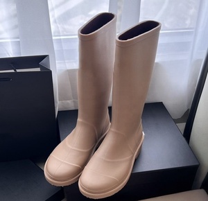 Luxury Designer Womens Genuine Leather Ankle Mid Calf Boots Rubber Outsole Waterproof Slide Solid Summer Spring <b>High</b> Quality - Product Image 2