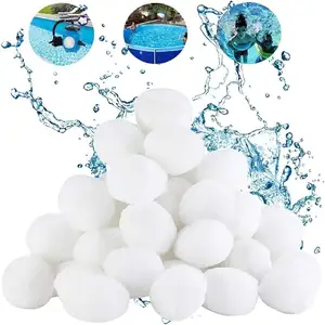 Boule de filtre d'accessoires d'aquarium de piscine de boules de fibre de polyester de matière première légère