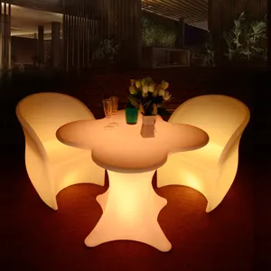 최신 야외 정원 조명 led 바 의자 현대 상업 나이트 클럽 바 테이블
