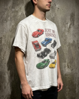 T-shirts vintage pour hommes en coton 100% délavé à l'acide, coupe ample, manches courtes, impression personnalisée, été