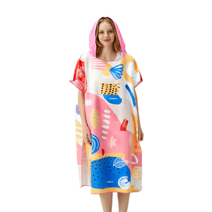 Serviette <span class=keywords><strong>de</strong></span> <span class=keywords><strong>bain</strong></span> en microfibre à séchage rapide <span class=keywords><strong>Poncho</strong></span> avec capuche Peignoir <span class=keywords><strong>adulte</strong></span> portable pour hommes femmes pour la natation et la plage Voyage-Friendly - Product Image 5