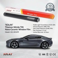 Film pour vitres de voiture en céramique nano anti-reflet Ultra HD New Vision, film teinté pour vitres de voiture en nitride de titane, teinte noire claire, rouleau de film teinté pour voiture 3M