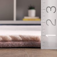 Tapis en fourrure de lapin artificielle de luxe, ultra doux, à poils longs, taille personnalisable, facile à nettoyer, dos antidérapant pour la décoration de la maison