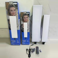 Lampe vidéo LED plate de 24 pouces avec télécommande, panneau à intensité variable, éclairage plein écran, studio photo, photographie en direct, lampe de remplissage
