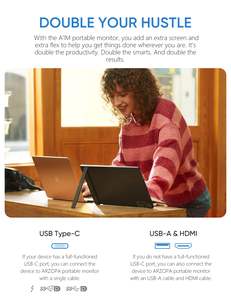 Écran IPS de 17.3 pouces à double écran UHD, écran portable 60Hz avec USB de type C HD <span class=keywords><strong>MI</strong></span>, vente en gros - Product Image 5