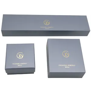 Cheap Selling Luxury Gray Packaging Gift Box Recyclable Cardboard Basic Packaging Square Jewelry Box