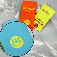 Étiquette de vêtement tissée personnalisée, matériau réfléchissant haute visibilité, découpe au laser, lavable, accessoires de vêtement écologiques