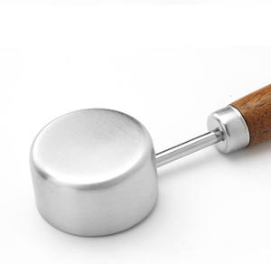 Cuchara de café dorada de acero inoxidable con mango de madera para café, té, azúcar en polvo, <span class=keywords><strong>15</strong></span> <span class=keywords><strong>ml</strong></span>, 1 cucharada - Product Image 5