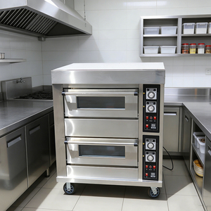 Four industriel certifié CE à contrôle indépendant, double combustible, multi-niveaux, avec grandes plateaux, pour la cuisson de gâteaux et la pâtisserie en magasin alimentaire - Product Image 4