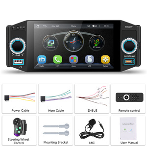 Radio para Auto Podofo 1 Din, Reproductor MP5 de 5 Pulgadas con Carplay Inalámbrico y Android Auto, Pantalla IPS MP5, BT/USB/Tipo-C, Garantía - Product Image 6