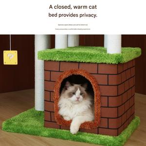 Árbol para Gatos de Interior Multicapa, Moderno, Elegante y Resistente, con Nido de Descanso de Lujo de Sisal y Cartón, Venta Caliente de Fábrica - Product Image 2