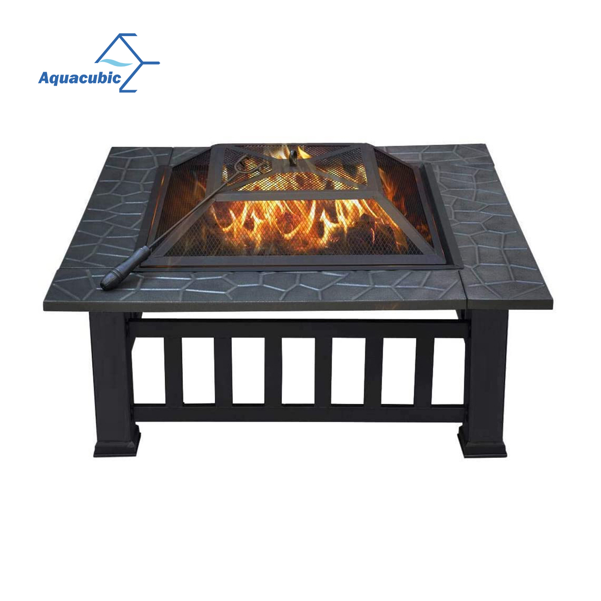 Наружная 31*25,6 дюймовая металлическая большая яма для огня с древесным углем с крышкой-Античная Доставка со склада в США