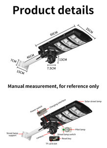 2 trong 1 năng lượng mặt trời ánh sáng đường phố với 4 gam năng lượng mặt trời Máy ảnh 4MP điện năng thấp eseecloud App 24 Wát năng lượng mặt trời với 18ah Pin <span class=keywords><strong>Hidden</strong></span> <span class=keywords><strong>Camera</strong></span> - Product Image 6