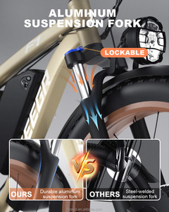 סין ZEEGR 48V 2000W 22.4Ah Ebike קדמי השעיה Mtb אופניים חשמליים שומן צמיג אופני הרים חשמליים - Product Image 4