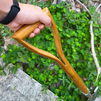 Di alta qualità resistente in acciaio inox lucido di grandi dimensioni forcella da giardino vanga in vero legno manico originale produttore
