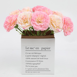 Fleurs artificielles en soie, œillets à tige unique, best-sellers, fausses fleurs décoratives pour cadeaux de festivals occidentaux, vente en gros - Product Image 4