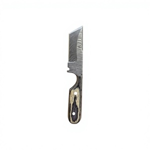 Cuchillo de Supervivencia y Caza de Hoja Fija Mini, Hecho a Mano, de Alta Calidad, con Acero de Damasco Industrial, Punta Caída, Mango de Resina OEM - Product Image 2