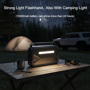 Démarreur de voiture 10000 mAh, batterie externe d'urgence, compresseur d'air rechargeable, gonfleur de pneus électrique 150 PSI, pompe à air pour le camping - Product Image 5