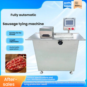 Précision dans la production de saucisses : Attacheuse automatique, nouage électrique et ensacheuse commerciale à longueur mesurée - Product Image 3