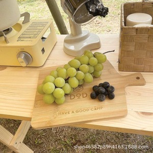 เขียงไม้ไผ่ Qiu Fu ขนาด 28x20 ซม. แบบสองด้าน สำหรับตั้งแคมป์และใช้งานกลางแจ้ง - Product Image 3