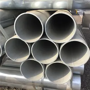 Tianjin 1200mm 400mm de diâmetro 6 polegadas 20 polegadas 14 polegadas tubo de aço galvanizado de carbono de parede fina para mastro de bandeira