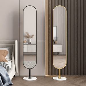 Espejo de pie irregular ondulado personalizado, espejo de cuerpo entero extragrande para diseño del hogar, espejo multifuncional con colgador - Product Image 6