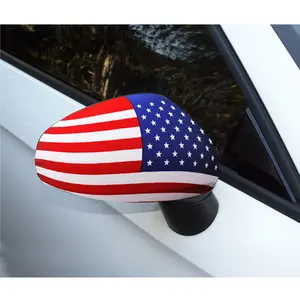 Custom Car Rear View Mirror usa car hood cover flag flags for rear view mirror