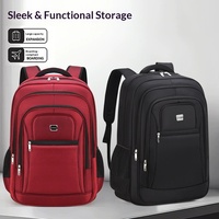 Sac à dos de voyage grande capacité, couleur unie, pour ordinateur portable, idéal pour les affaires et l'école, vente en gros usine