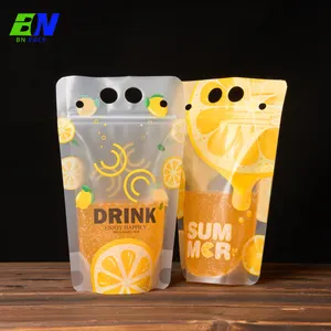Hot Selling Doypack Matte Plastic Frosted Zipper Bag Juice Packing Bags 100ml 250ml 500ml