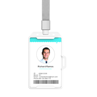 Badge intelligent portable IoT BLE 5.0 en gros avec bouton d'urgence et balise Bluetooth pour la sécurité du personnel