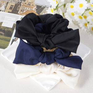 Wennan Thanh Lịch Rắn Màu Bowknot Scrunchies Tóc Tie 10Cm Đàn Hồi Tóc Ban Nhạc Tóc Phụ Kiện Cho Phụ Nữ - Product Image 6