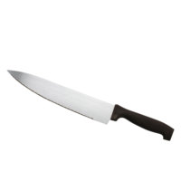 Ensemble de couteaux de cuisine en gros, manche en PP enduit de caoutchouc, ensemble de couteaux de cuisine en acier inoxydable
