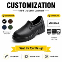 Chaussures de sécurité antidérapantes pour chef, norme EU SRC, en EVA, imperméables, résistantes à l'huile et à la chaleur, à enfiler, pour restaurant et cuisine
