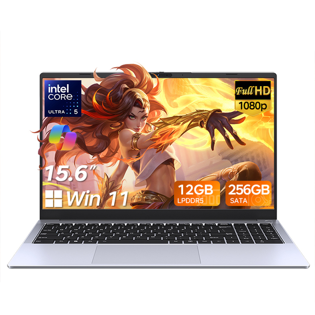 Advanced 15.6" Notebook Intel Ultra 5 115U AI Powered Office Laptop Metal A Case Win 11 Backlit Keyboard Wholesale