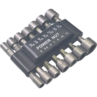 Jeu de 14 pièces de forets à écrou électrique 1/4 \ "à entraînement hexagonal Compatible métrique SAE clé à douille vis Chrome Impact Socket Tools-006
