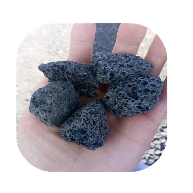 선물 도매 풍수 가정 장식 영적 제품 거친 보석 천연 검은 용암 원석