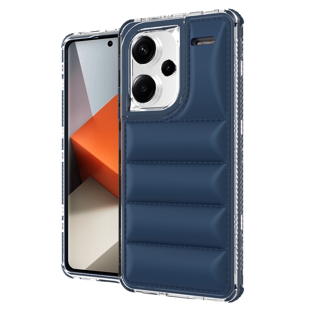 Matte Finish Solid Color Puffer TPU Hard PC Frame 3 in 1 Cell Phone Case for Honor X7B X7A X8B X8A