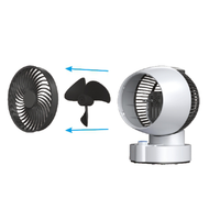 Ventilateur de table électrique intelligent portable à prix d'usine, oscillant, pour la maison, avec contrôle mécanique