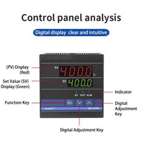 Contrôleur de température numérique direct usine, thermostat intelligent avec écran LED, modèle N-5000, résolution 0,1°C, alarme haute température