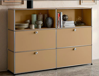 Anpassbarer Modularer Schrank aus Edelstahl für Hausbar & Wohnzimmer Modernes Design Langlebige Aufbewahrungslösung