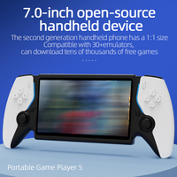 Console de jeu portable haute définition de 7 pouces - Résolution 1024x600, plus de 30 émulateurs pris en charge