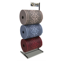 Présentoir au sol en métal personnalisé Présentoir de tapis d'extérieur Présentoir de tapis de porte pour magasins de détail