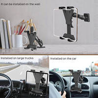 Support de tablette pour voiture OEM personnalisé en ABS robuste avec fixation par clip pour tablettes et téléphones de 7 à 11,5 pouces